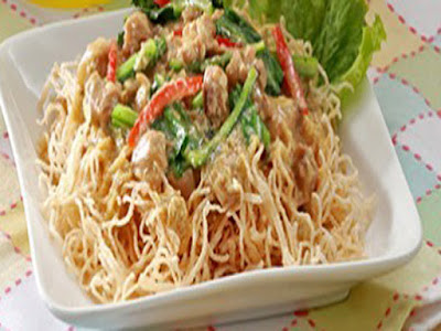 Resep Bihun Goreng Siram Ayam