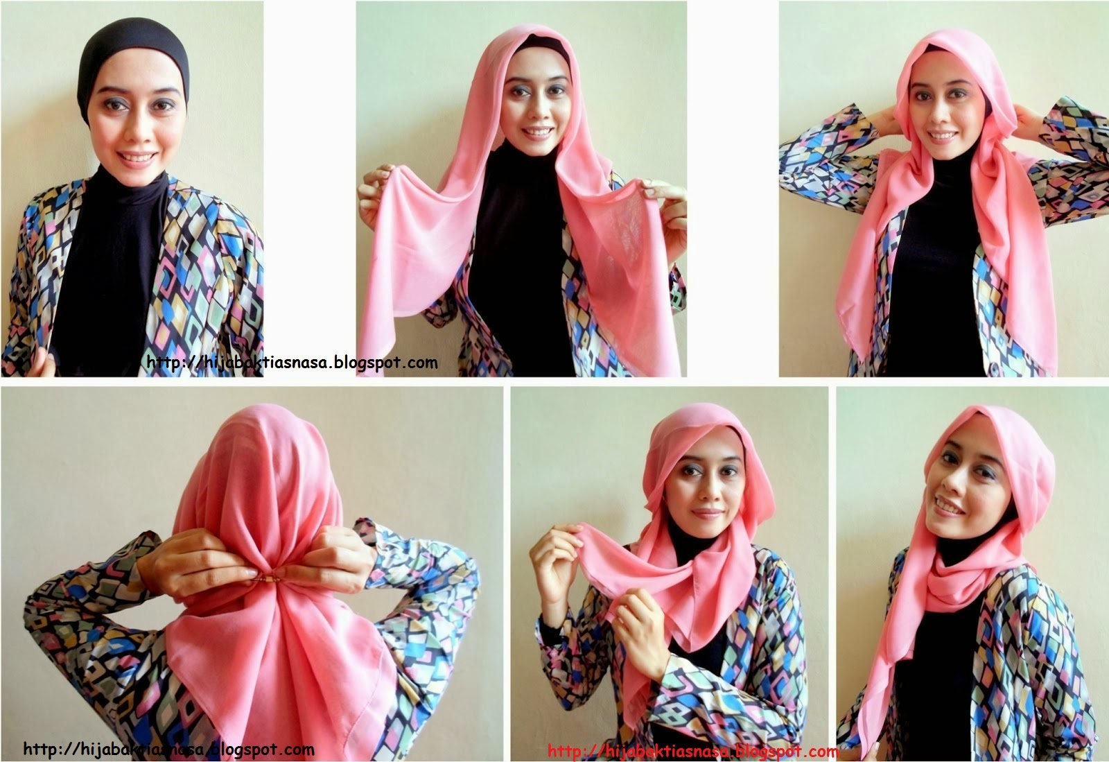 Tutorial Hijab Paris Segi Empat Terbaru 2014 Info Lengkap