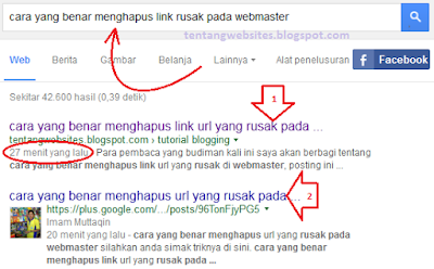 blog tampil di halaman pertama google