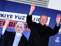 Turkey faces runoff election with Erdogan leading.