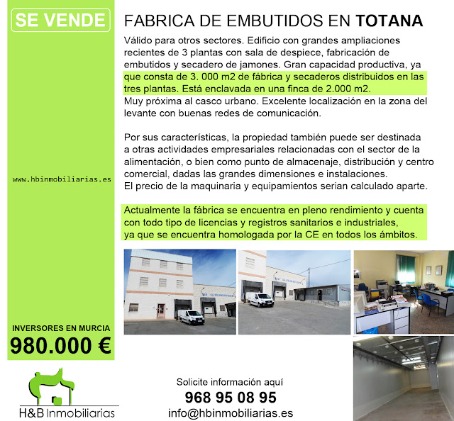 venta de fabrica en totana embutidos murcia