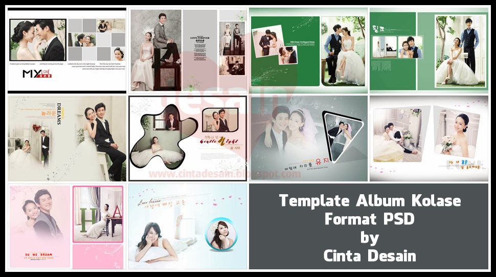 Template Album Kolase Format PSD Volume-2 - Album Kolase ...