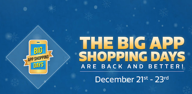 List of Offers - #Flipkart BigAppShoppingDays (21st - 23rd December) | Fashion & Lifestyle