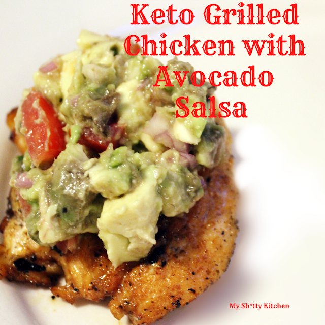 Keto Grilled Chicken with Avocado Salsa 