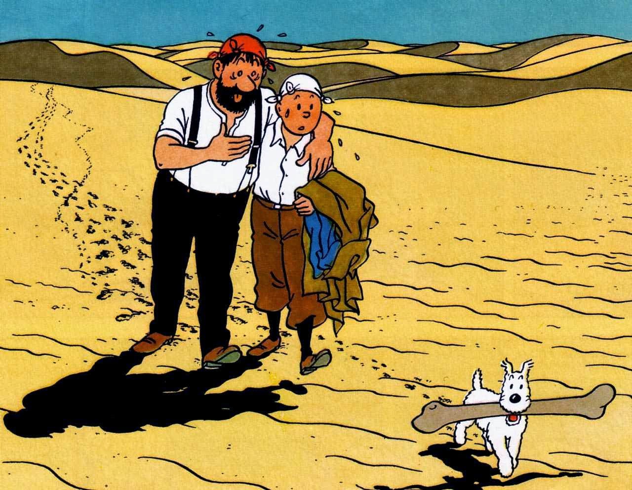 Tintin Comic Character (Tintin, Snowy and Captain Haddock)