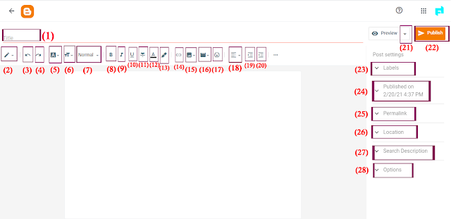 menu bar blog