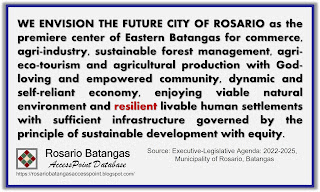Vision 2022-2025 of the Municipality of Rosario, Batangas
