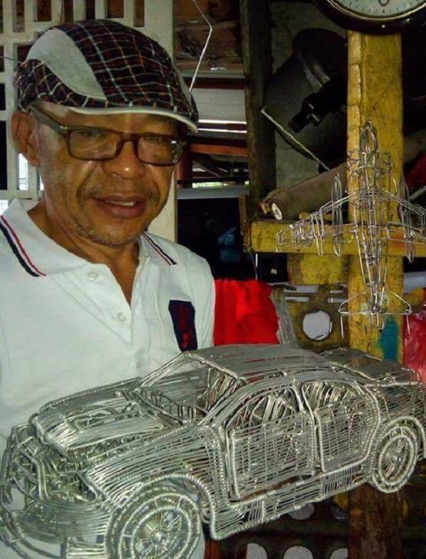 52-Year-Old Filipino Driver Creates Stunning Artwork By Using Aluminum Wires