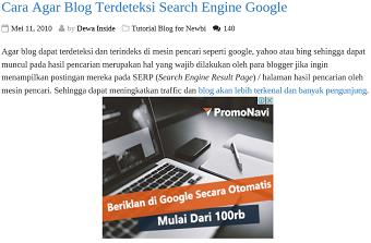 Cara Menampilkan Iklan Adsense di Paragraf Pertama Postingan