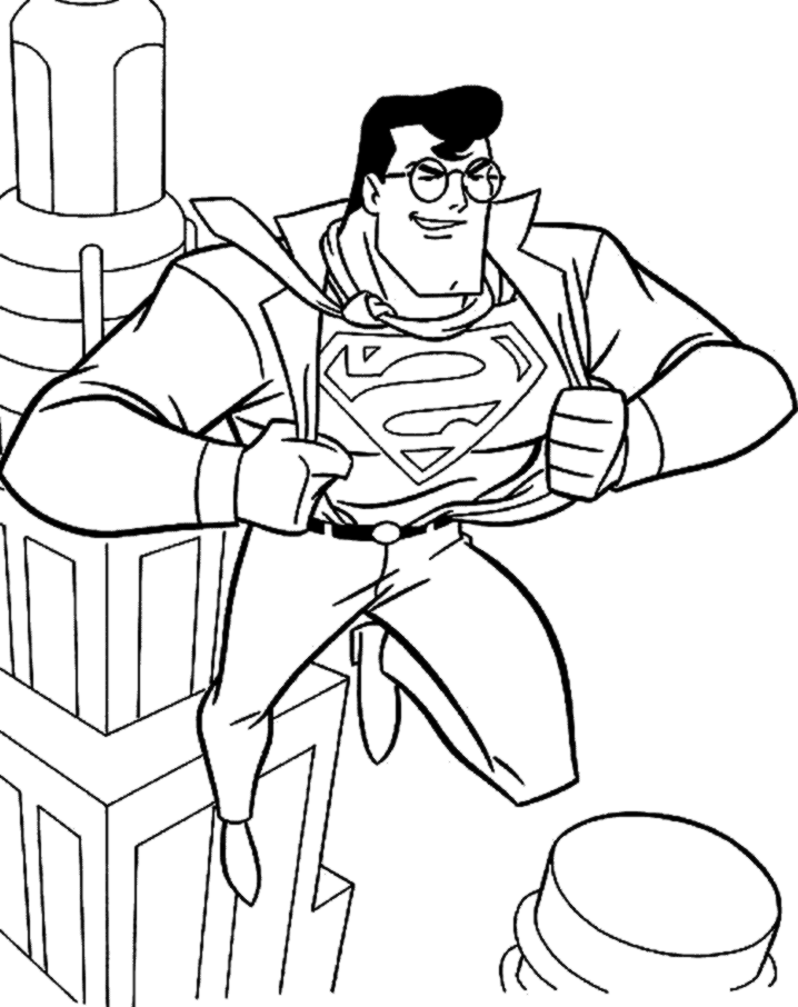 superman coloring pages