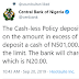 CBN corrects Nigerians thoughts on Cash-less Policy deposit/withdrawal charge 