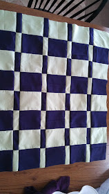 Flannel scraps baby quilt