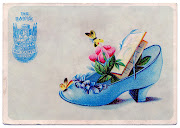 Vintage Clip ArtPretty Shoe with FlowersSewing (shoe vintage image graphicsfairy )