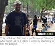 This man gets paid $1,000 a week to stand in line for people