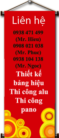 Thiết kế -Thi công bảng hiệu