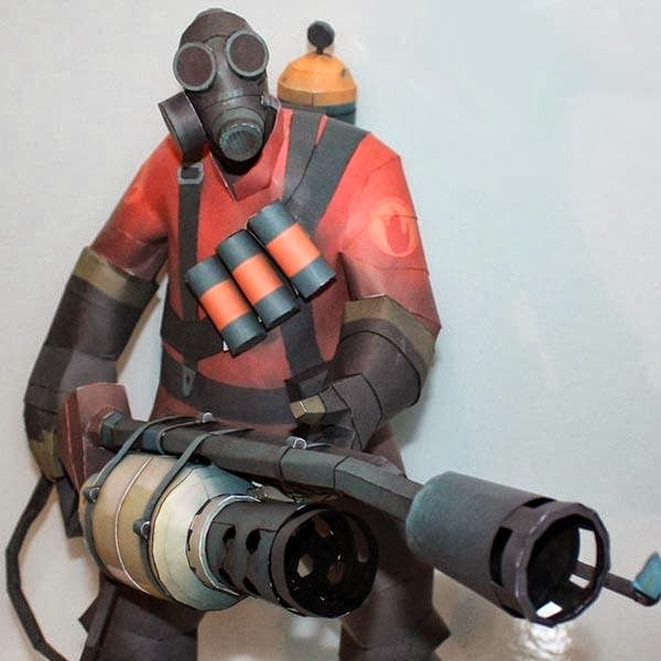 Team Fortress 2 Pyro Paper Craft