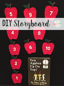 Step-by-step DIY felt board and felt apples storyboard!