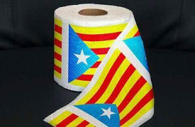 Papé de cul, estelada, independéncia, Catalunya, paper higiènic