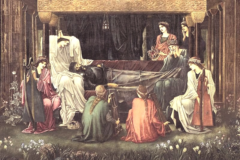 Edward Burne-Jones, "El último sueño de Arturo en Ávalon" (1898)