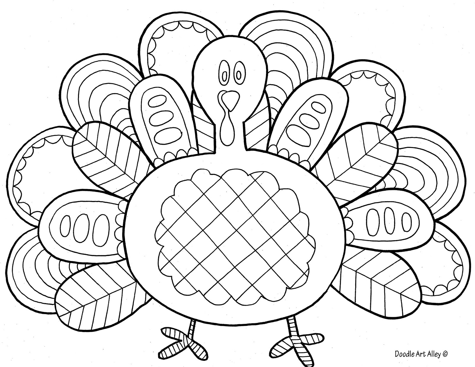 Turkey Coloring Page 5