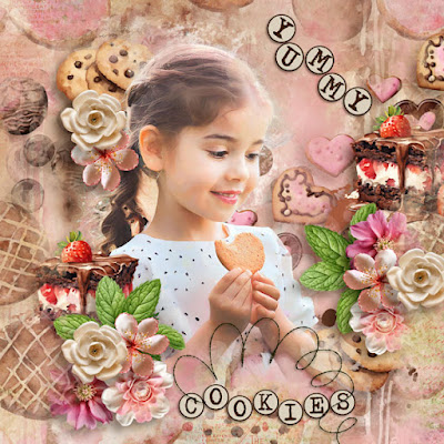 Layout created with Let's Eat Cookies (Studio Medley) by Sekada Designs