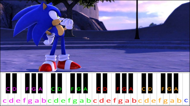 Windmill Isle (Day) - Sonic Unleashed Piano / Keyboard Easy Letter Notes for Beginners