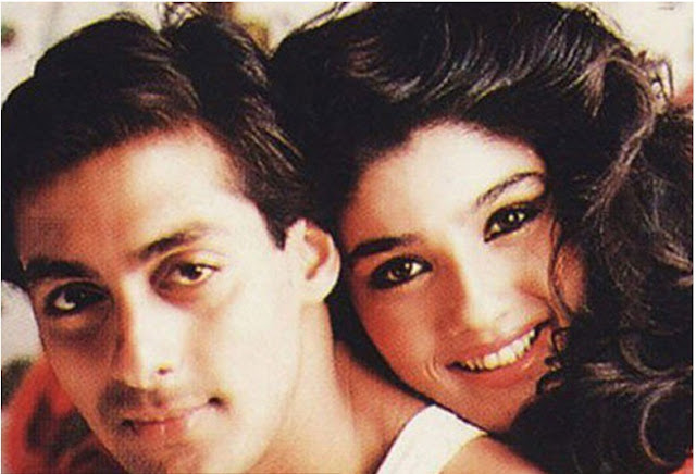 Old Pics of Salman Khan with Raveena Tandon