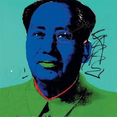 An Andy Warhol portrait of Chairman Mao owned by the late Easy Rider star 