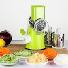 Rotary Cheese Grater Shredder 5-in-1 Tumbling Box Multi-function rotary grater vegetable shredded potato machine vegetable grater manual cabbage kitchen knife kitchen tool