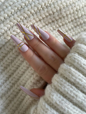 cute gold nail ideas