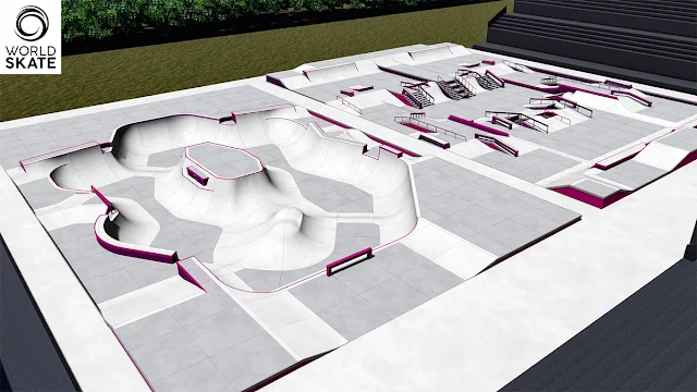 A World Skate divulgou o projeto das pistas de Park e Street para os Jogos de Tóquio, que para o skate acontecerão no Ariake Urban Sports Park.