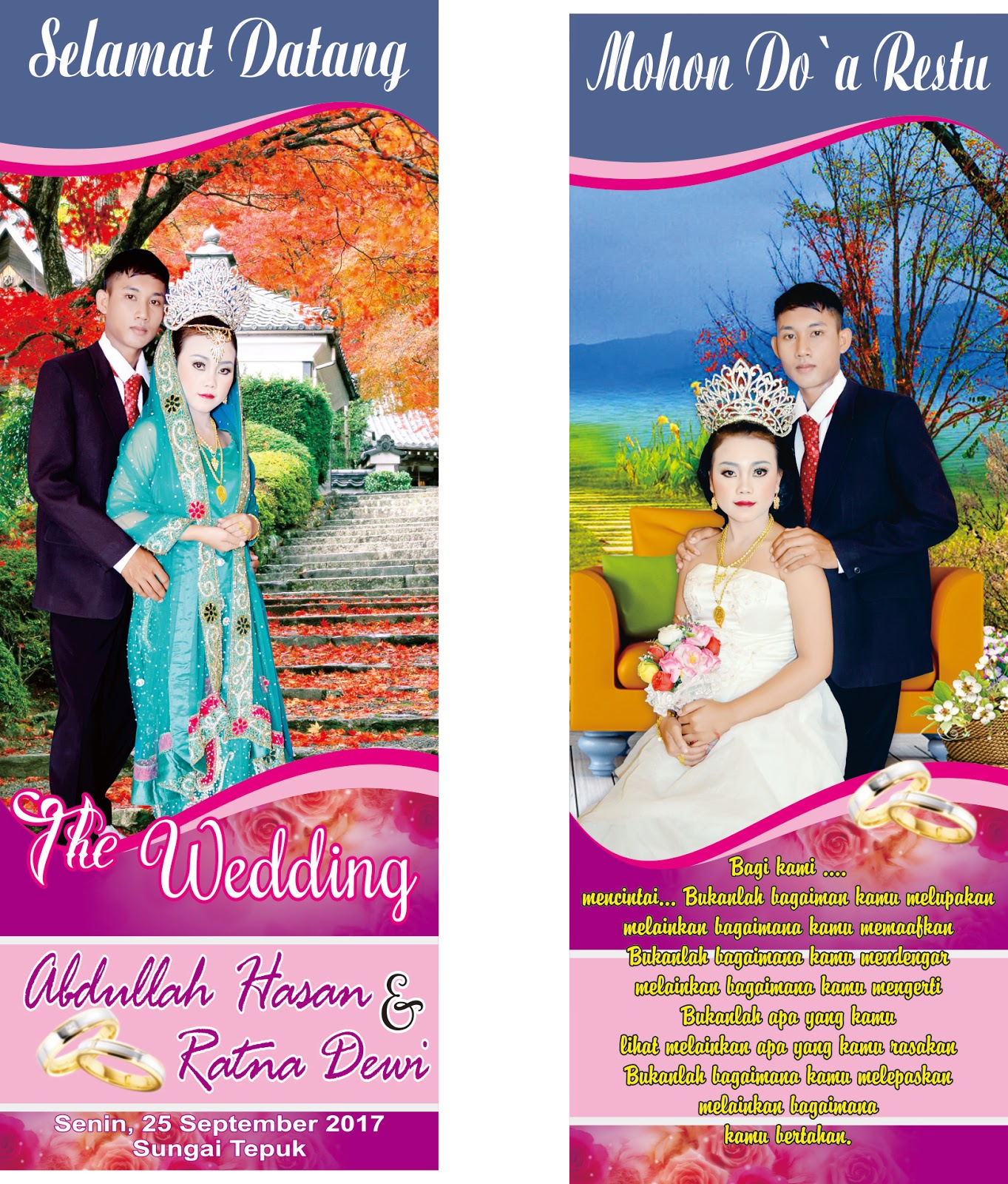 Contoh Gambar X Banner Pernikahan Materi Pelajaran 10