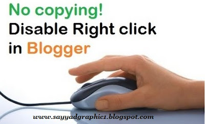 How To Disable Right click on Blogger Blog