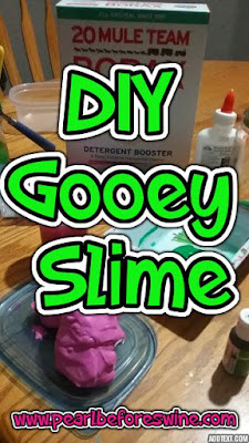 slime, homemade slime, diy, kids, crafts, borax