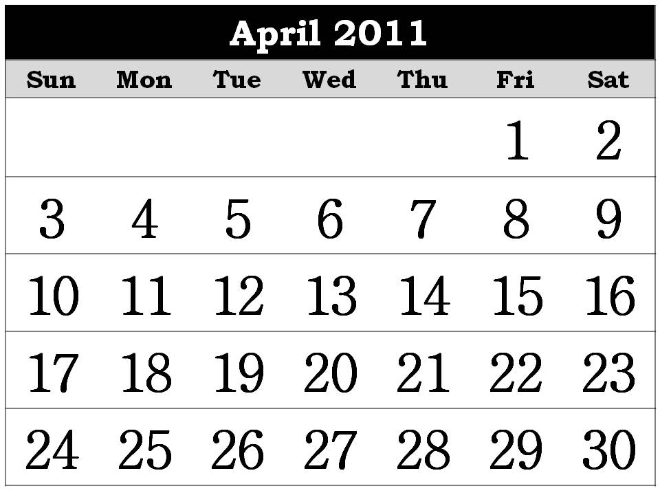 calendar of 2011. Free Printable Calendar 2011