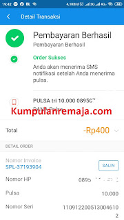 Beli pulsa di dana