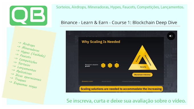 Binance - Learn & Earn - Course 1: Blockchain Deep Dive