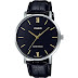 Casio MTP-VT01L-1B Leather Strap Men's Watch