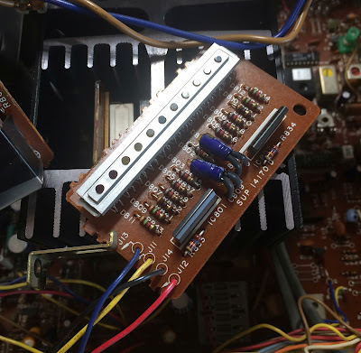 Technics SA-600_Power Level Display Circuit Board (14170D)_before servicing