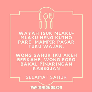 parikan ucapan selamat sahur