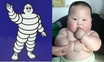 The Michelin Man and Baby