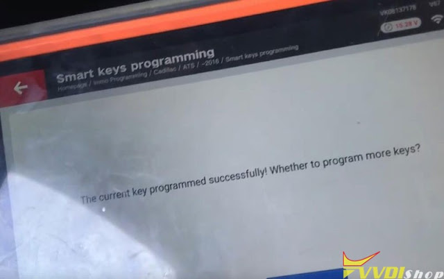 VVDI Key Tool Plus Adds Cadillac ATS 2014 Smart Key 13