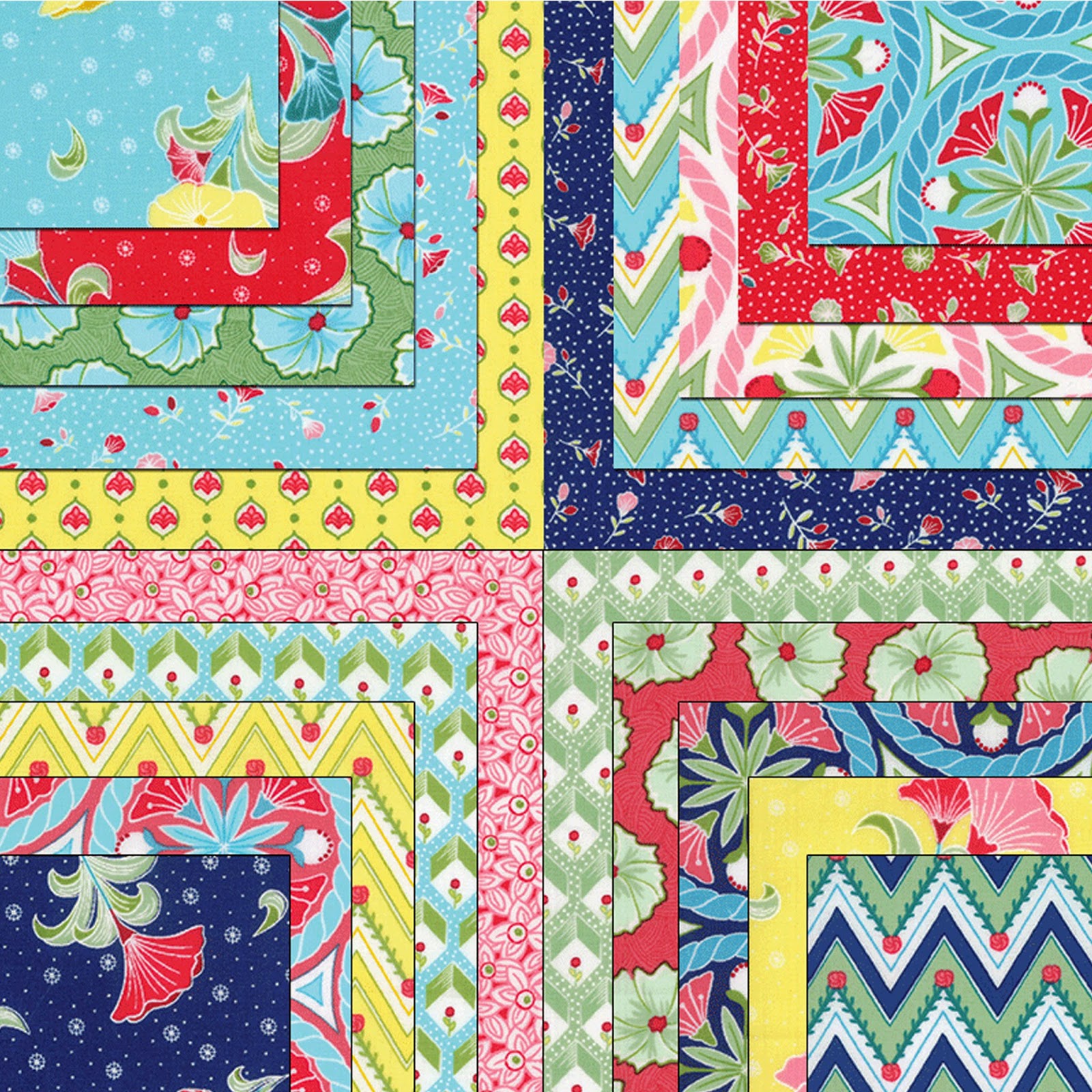 Moda PEDAL PUSHERS Quilt Fabric by Lauren & Jessi Jung for Moda Fabrics