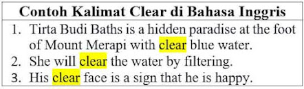 23 Contoh Kalimat Clear di Bahasa Inggris dan Pengertiannya