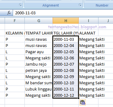  Penting untuk anda ketahui khususnya para operator sekolah atau madrasah Padamu negeri at Cara Cepat Merubah Format Tanggal (Date) Ke Text