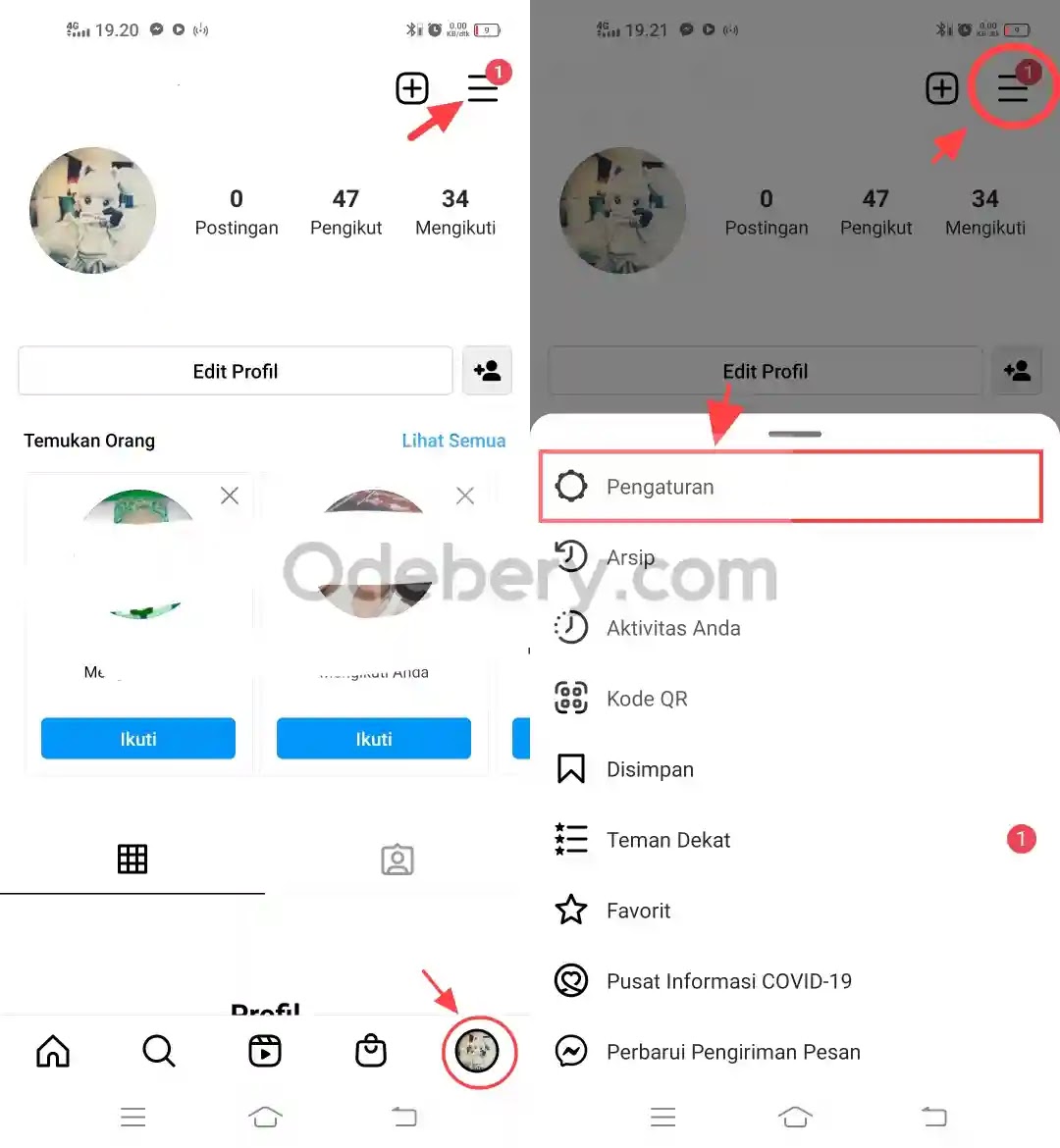 Cara Menghilangkan Saran Teman di Instagram