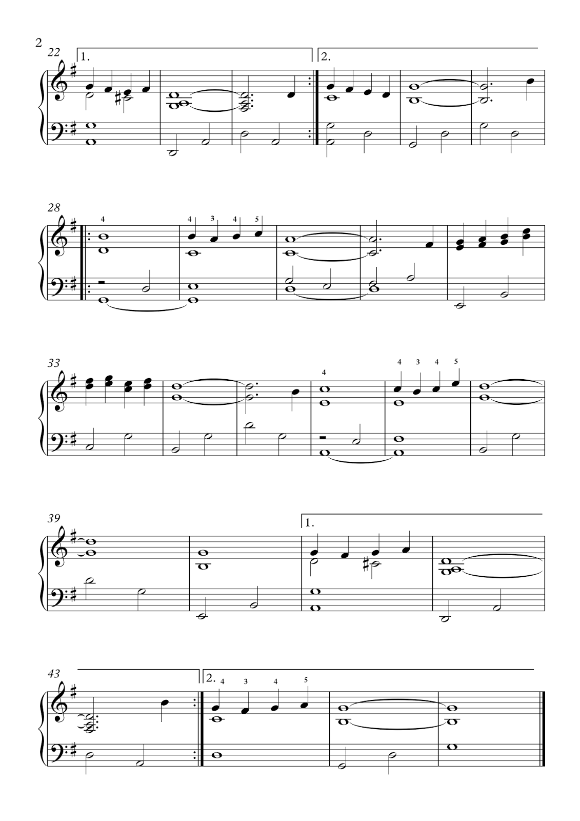 Free easy piano sheet music | As Winter Became Spring by Peter Edvinsson