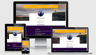 Landing Profile Blogger Template Free Download