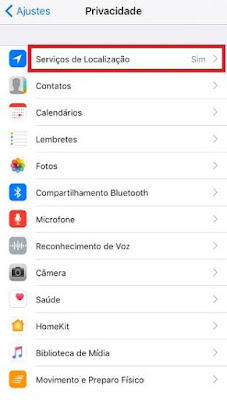 Saiba impedir que o iPhone rastreie sua localização