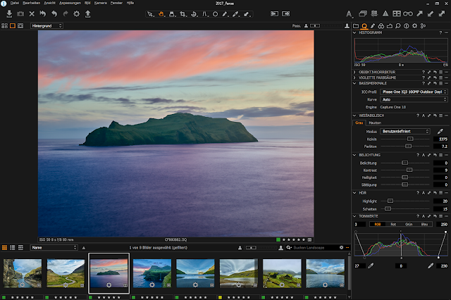 Bilder bearbeiten mit Capture One Pro am Microsoft Surface Pro 4 - Gratis Arbeitsfläche zum Download